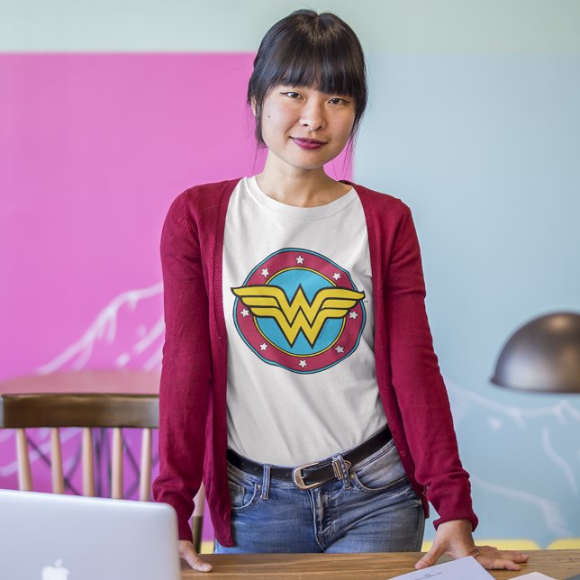 Wonder Woman | Circle & Stars Logo T-Shirt (Creator Uploaded)