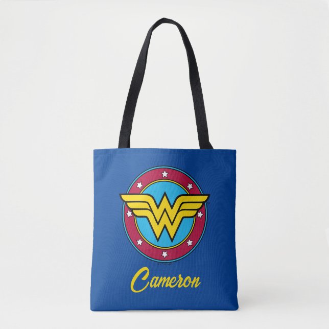 Wonder Woman | Circle & Stars Logo Tote Bag (Front)