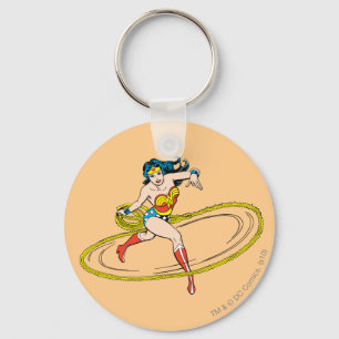 Wonder Woman Circled with Lasso Key Ring