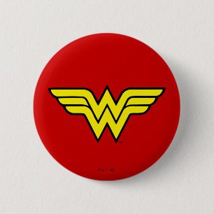 Wonder Woman   Classic Logo 6 Cm Round Badge
