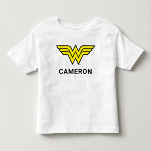 Wonder Woman   Classic Logo   Add Your Name Toddler T-Shirt