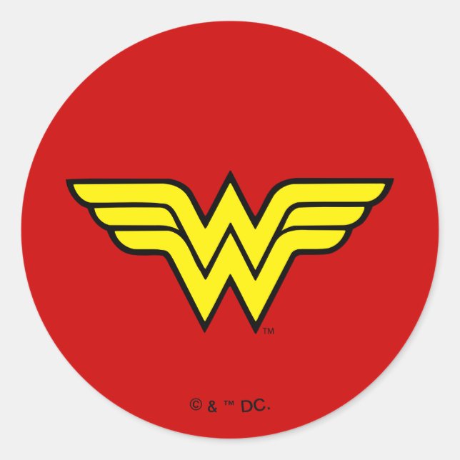 Wonder Woman | Classic Logo Classic Round Sticker (Front)