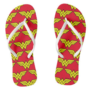 Wonder Woman   Classic Logo Flip Flops