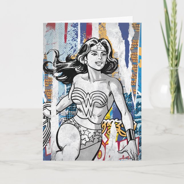 Wonder Woman Collage 4 Card (Front)