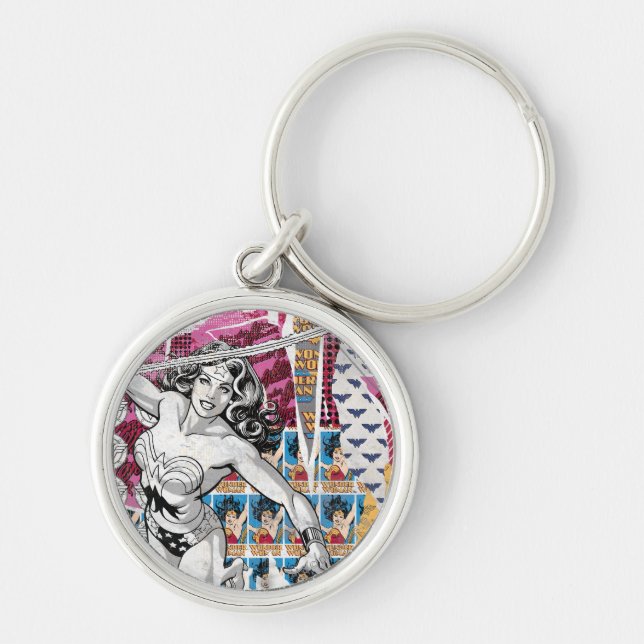 Wonder Woman Collage 5 Key Ring (Front)