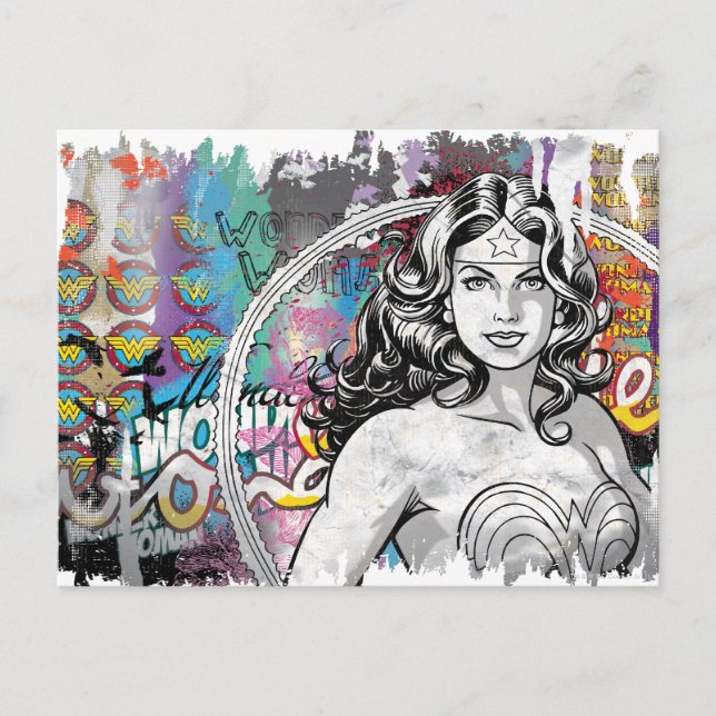 Wonder Woman Collage 6 Postcard (Front)