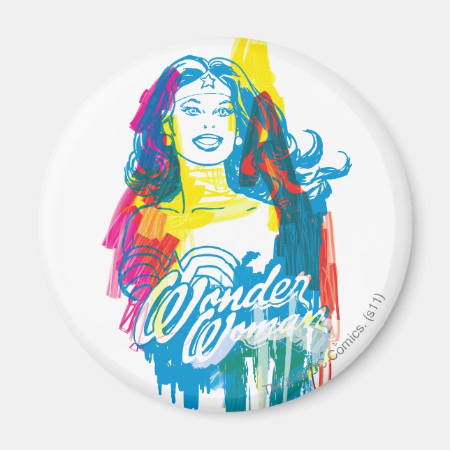 Wonder Woman Colourful 1 Magnet (Front)