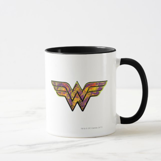 Wonder Woman Colourful Logo Mug (Right)