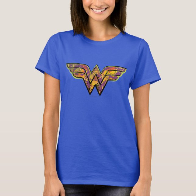 Wonder Woman Colourful Logo T-Shirt (Front)