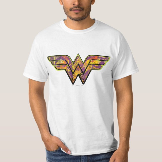 Wonder Woman Colourful Logo T-Shirt (Front)