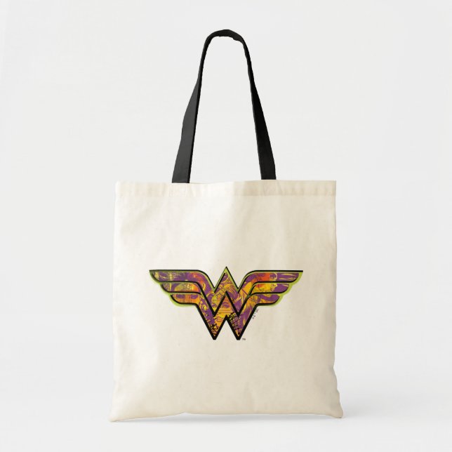 Wonder Woman Colourful Logo Tote Bag (Front)