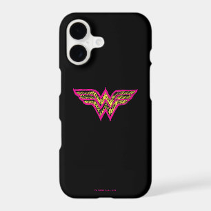 Wonder Woman Colourful Pink and Yellow Logo