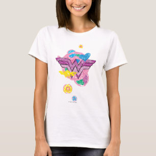 Wonder Woman Colourful Scribbles T-Shirt