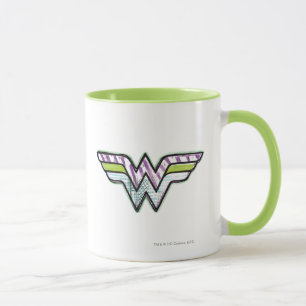 Wonder Woman Colourful Sketch Logo Mug