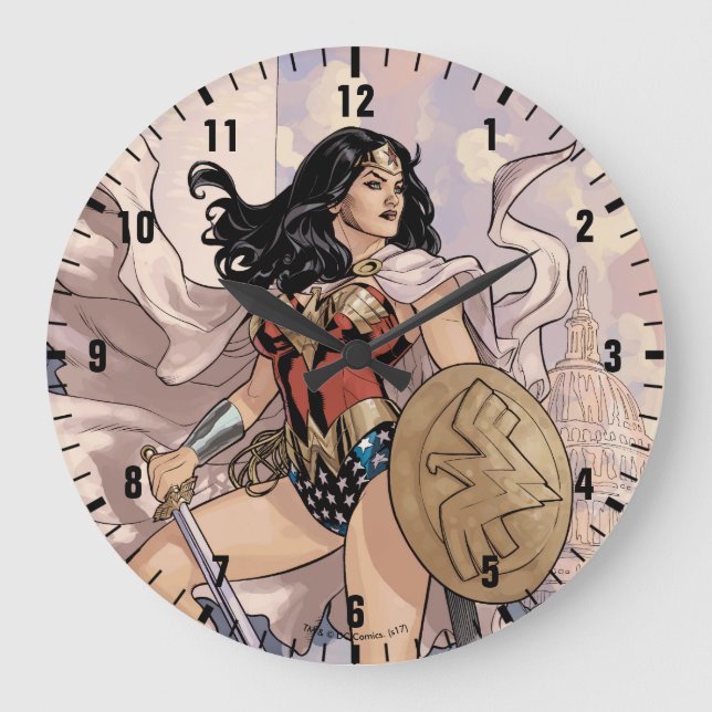 Wonder Woman Comic Cover #13 Large Clock (Front)