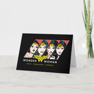 Wonder Woman Comic Evolution Graphic Card