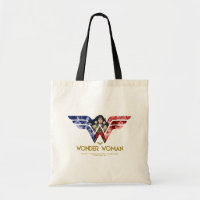 Wonder Woman Crossed Arms in Logo Collage