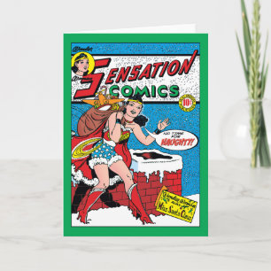 Wonder Woman Delivering Toys Holiday Card