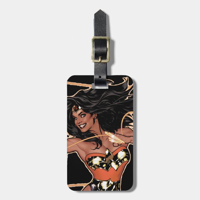 Wonder Woman Diana Prince Transformation Luggage Tag (Front Vertical)