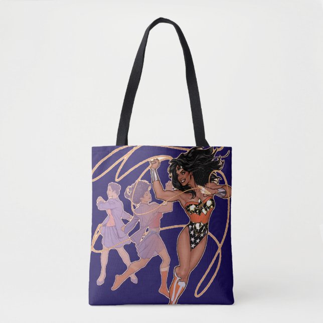 Wonder Woman Diana Prince Transformation Tote Bag (Front)