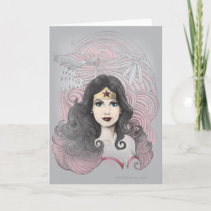 Wonder Woman Eagle and Trees Card