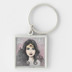 Wonder Woman Eagle and Trees Key Ring