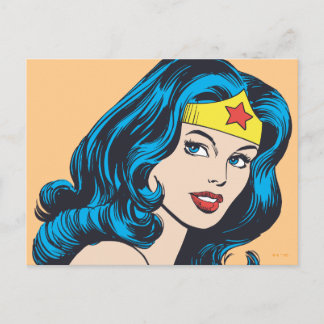 Wonder Woman Face Postcard