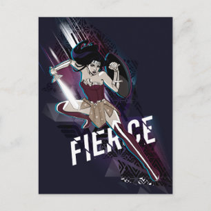 Wonder Woman - Fierce Postcard
