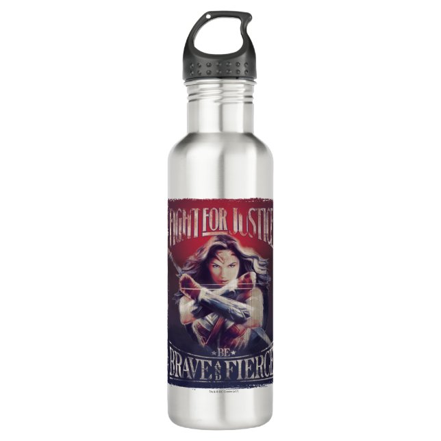 Wonder Woman Fight For Justice 710 Ml Water Bottle (Front)