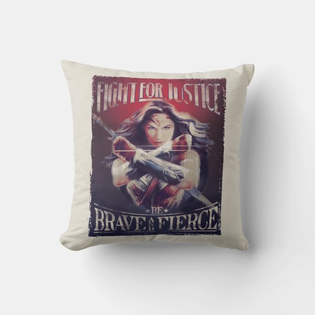 Wonder Woman Fight For Justice Cushion (Front)