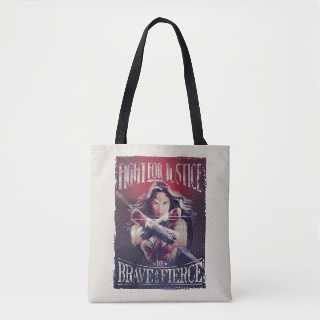 Wonder Woman Fight For Justice Tote Bag (Front)