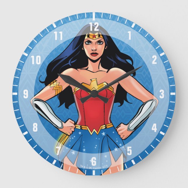 Wonder Woman - Fight For Peace Large Clock (Front)
