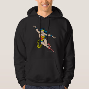 Wonder Woman Flying Forward Hoodie