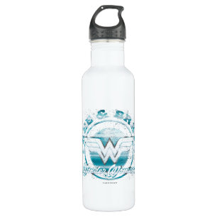 Wonder Woman Free & Brave Grunge Graphic 710 Ml Water Bottle