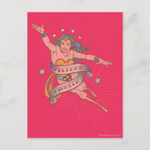 Wonder Woman Freedom Fighter Postcard