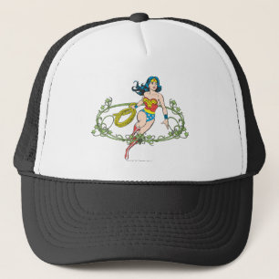 Wonder Woman Green Vines Trucker Hat
