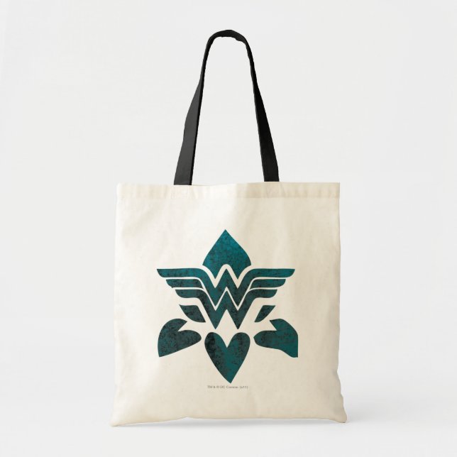 Wonder Woman Grunge Logo Tote Bag (Front)