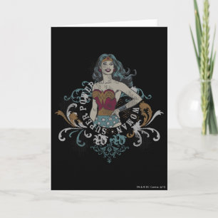 Wonder Woman Halftone Card