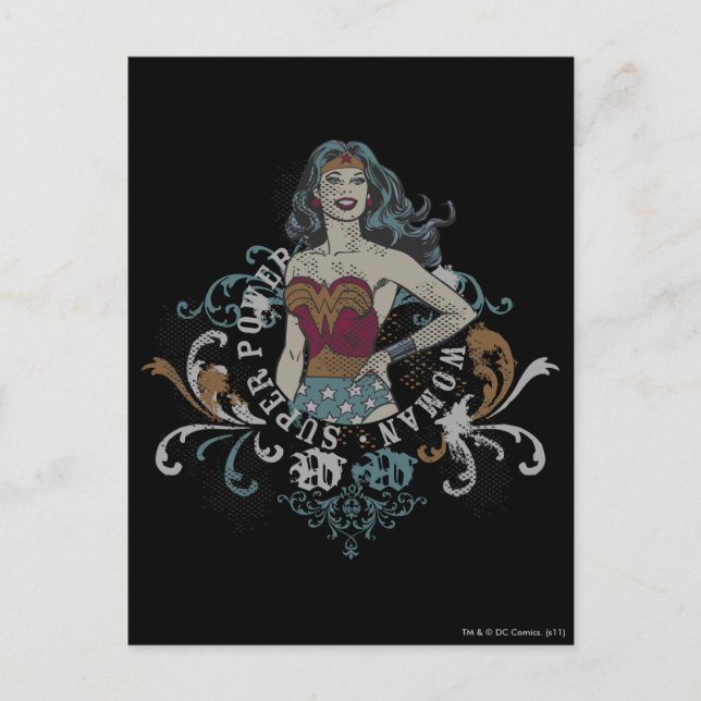 Wonder Woman Halftone Postcard (Front)