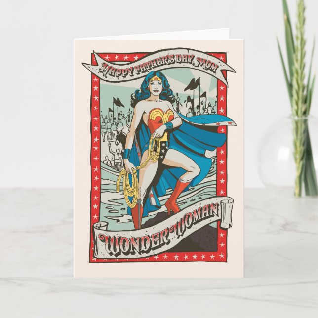 Wonder Woman | Happy Father's Day, Mum Card (Front)