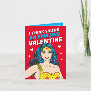 Wonder Woman   Happy Valentine's Day Note Card