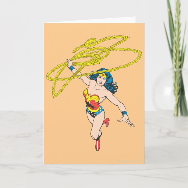 Wonder Woman Holds Lasso 2 Card (Front)