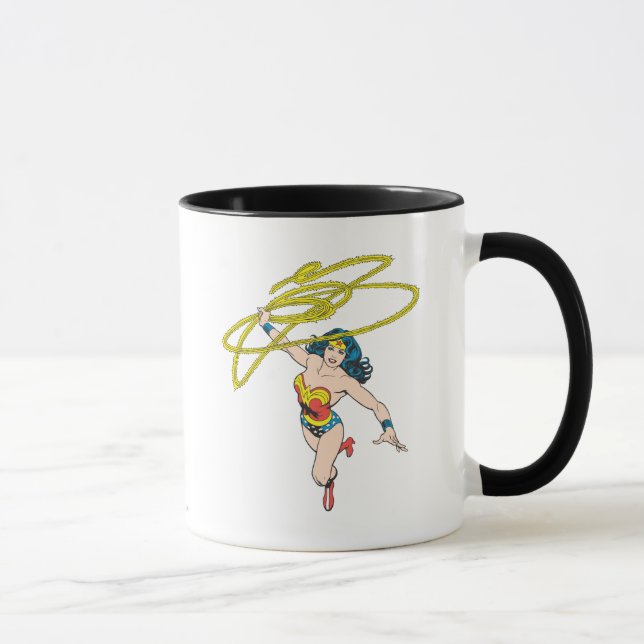Wonder Woman Holds Lasso 2 Mug (Right)