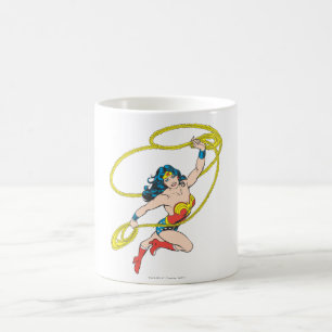 Wonder Woman Holds Lasso 3 Coffee Mug