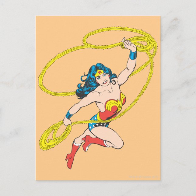 Wonder Woman Holds Lasso 3 Postcard (Front)