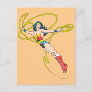 Wonder Woman Holds Lasso 4 Postcard