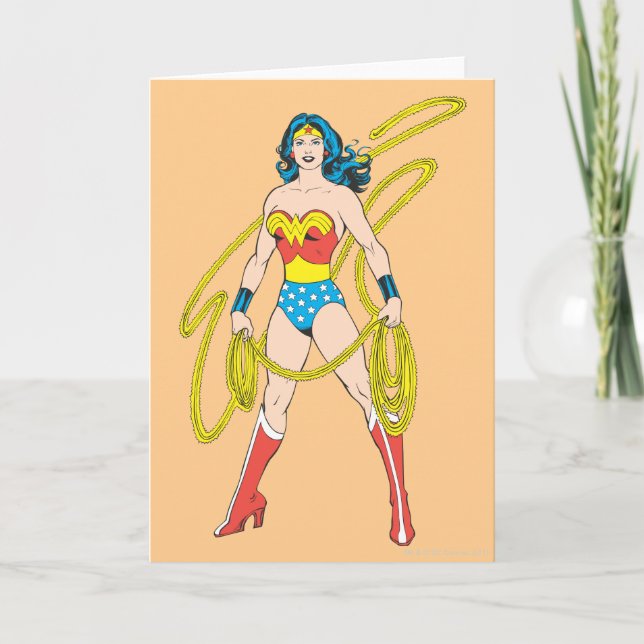 Wonder Woman Holds Lasso 5 Card (Front)