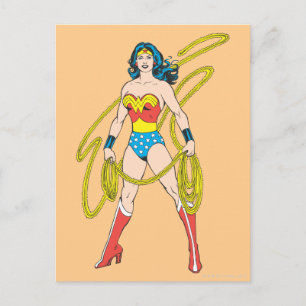 Wonder Woman Holds Lasso 5 Postcard
