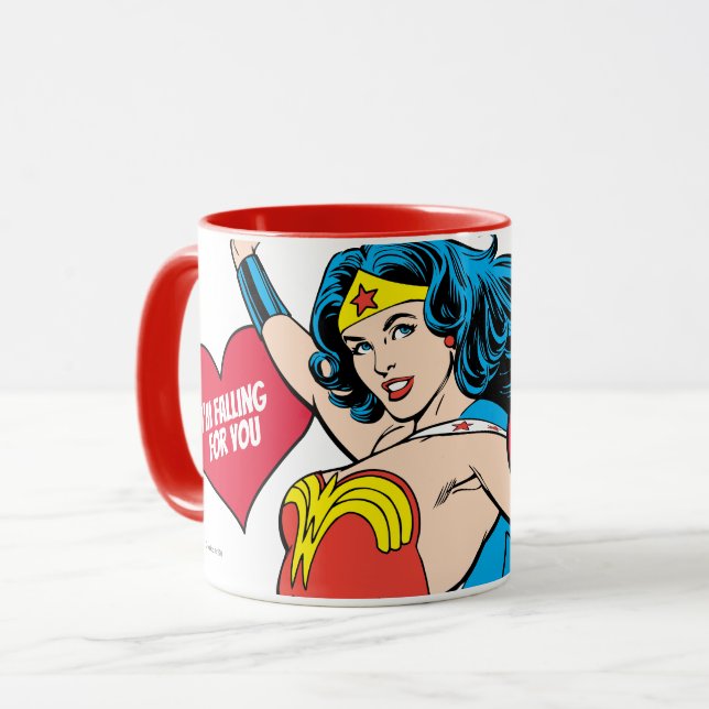 Wonder Woman | I'm Falling For You Valentine Mug (Front Left)