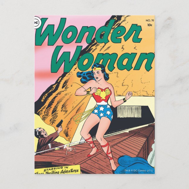 Wonder Woman Invisible Trail Postcard (Front)